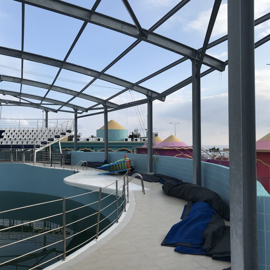 Daima Resort Yunus Gösteri Havuzu Çelik Çatı